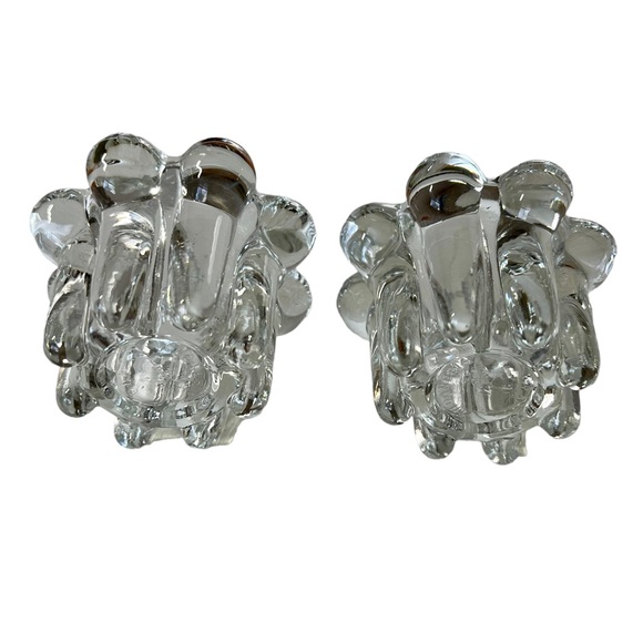 VTG Crystal 2 Pc. Candle Holder Set For Votive and Tapered Candles - Picture 8 of 13